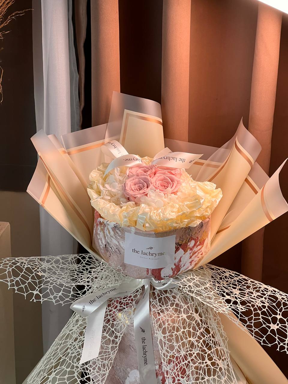 Canes in Pink | Preserved Roses | Round Blooms in Grand